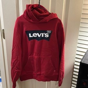 Red and blue Levi hoodie